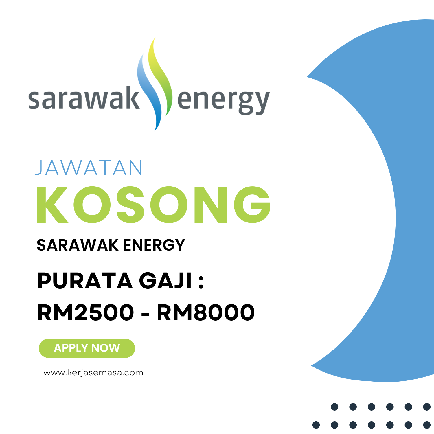 Jawatan Kosong Sarawak Energy : Gaji RM2,500 – RM8,000+ / Tutup 28 September 2024