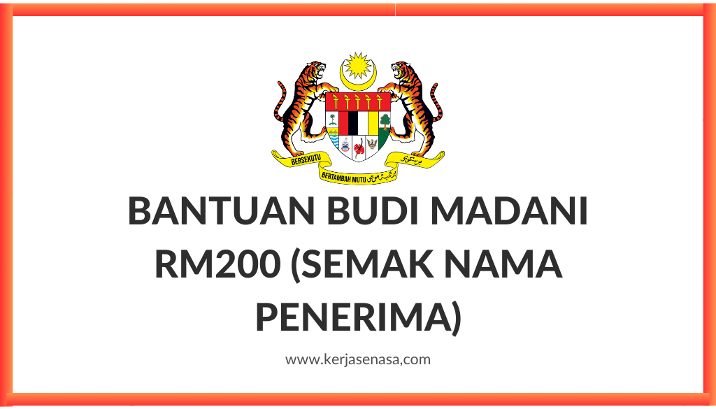 BANTUAN BUDI MADANI RM200 (SEMAK NAMA PENERIMA)