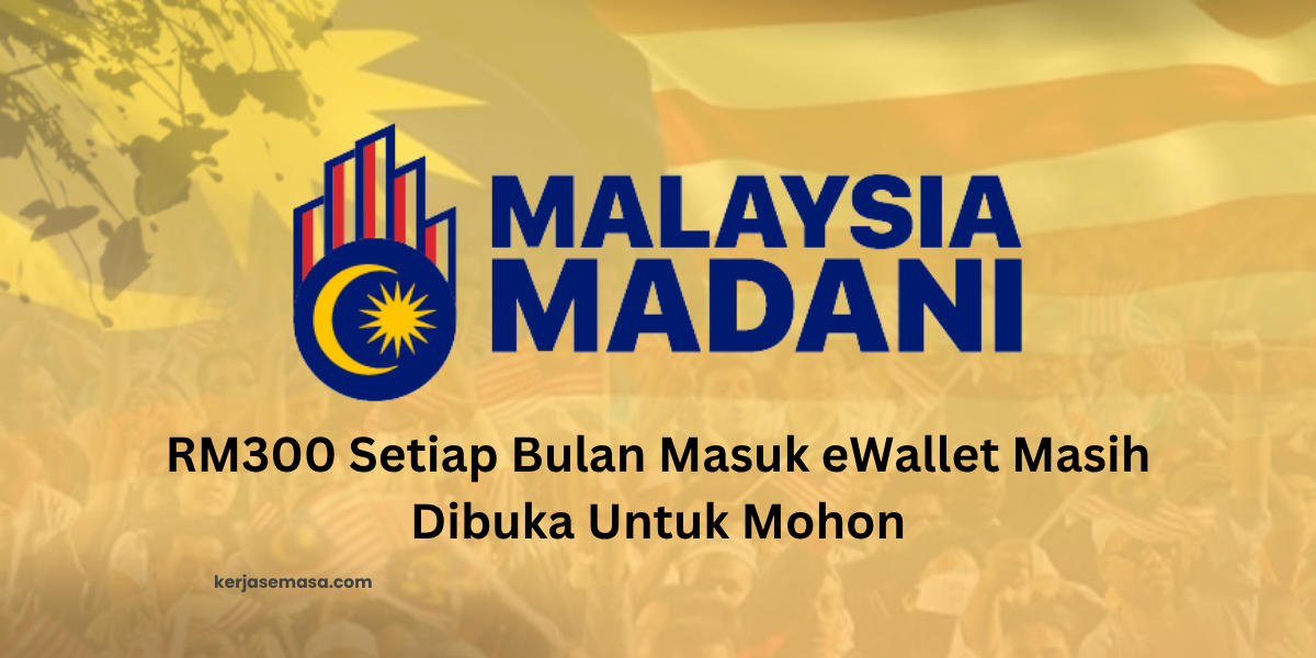 Ramai Tak Tahu: RM300 Setiap Bulan Masuk eWallet Masih Dibuka Untuk Mohon